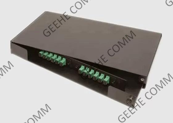 لوحة التصحيح بالألياف البصرية مقاس 19 بوصة 1U 24 منفذ SC