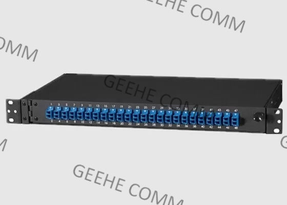 SC محول مثبت على الحائط 2U 48 منفذ لوحة تصحيح الألياف البصرية