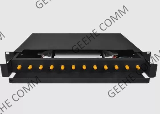 ST Pigtail 50/125 1U 12 Port Fiber Optic Patch Panel