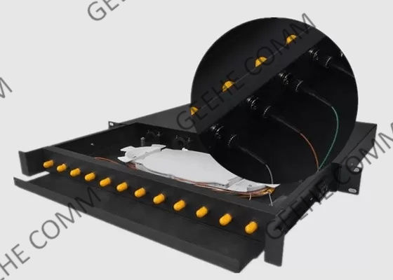 ST Pigtail 50/125 1U 12 Port Fiber Optic Patch Panel