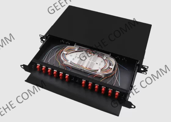 إدراج زركونيا لوحة التصحيح المفردة 2U 24 منفذ FC الألياف البصرية