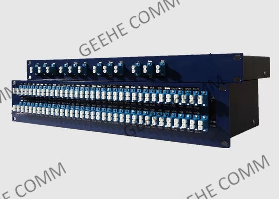 19 بوصة 2U Multimode 96 Port LC Duplex Patch Panel