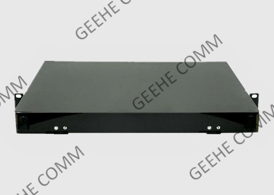1U HD Rack Mount Fiber Patch Panel مع MPO / MTP كاسيت أو لوحة محول