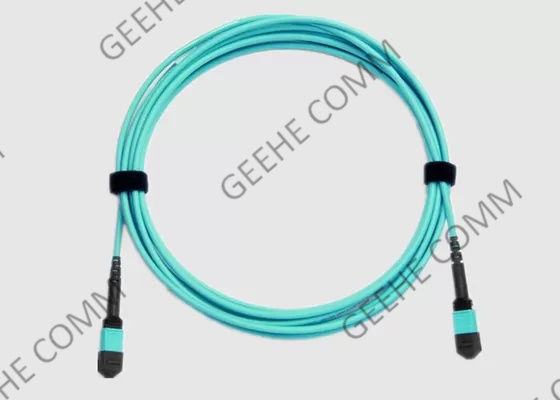 Aqua 10Gbs Multi Mode 24 Fiber OM4 MPO Patch Cord