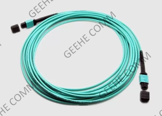 Aqua 10Gbs Multi Mode 24 Fiber OM4 MPO Patch Cord