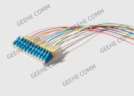 0.9 مم أحادي الوضع 12 نواة MPO To12 LC سلك تصحيح بصري