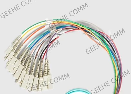 MPO إلى 12 X SC 12 Fibers 0.9mm Mulit Mode MPO Fiber Cable