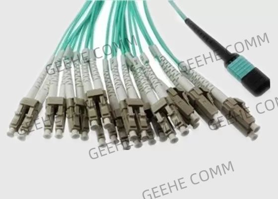 144 Fibers OM3 LC Dulpex 100G MPO Fiber Cable