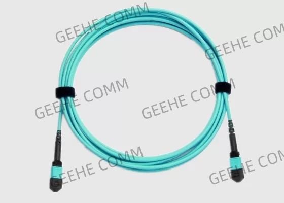 12 كور ذكر إلى أنثى LSZH OM3 MPO كابل الألياف