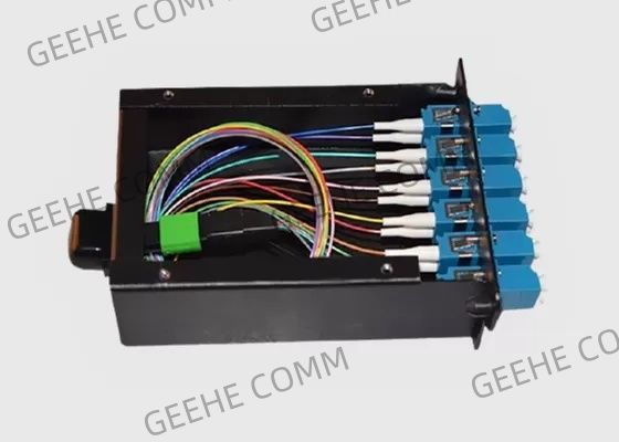 12 كابلات الألياف المثبتة مسبقًا 6 محولات LC على الوجهين MTP / MPO كاسيت كابل اندلاع الألياف