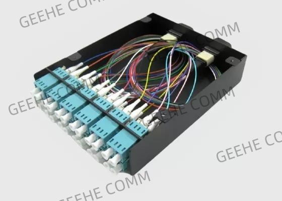 كابل قطع الألياف MTP / MPO 12 × LC Duplex Fiber Optic EXchange Cassette