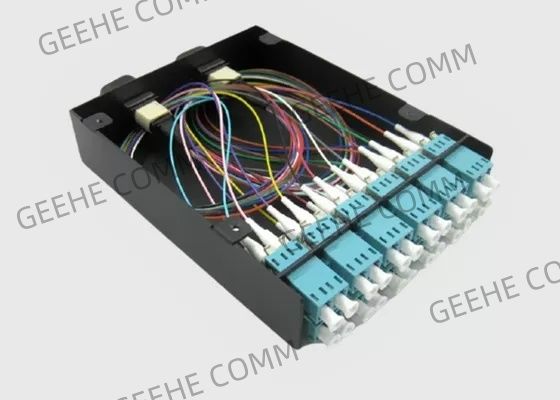 كابل قطع الألياف MTP / MPO 12 × LC Duplex Fiber Optic EXchange Cassette
