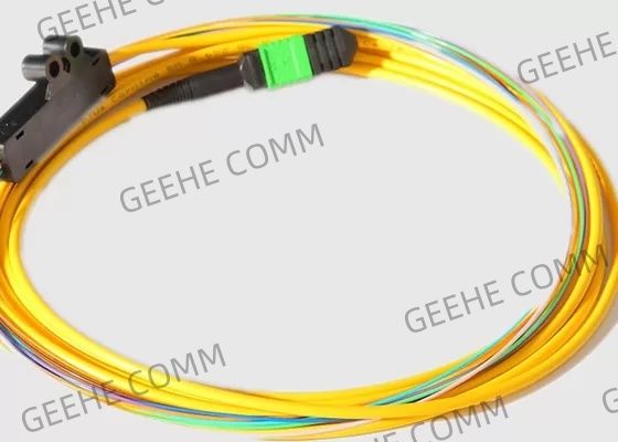 وضع واحد 2.0 مم 40G MPO إلى 8 X LC Fiber Breakout Cable