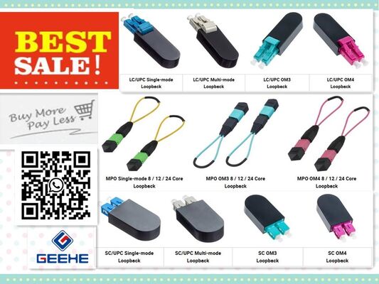 MPO/SC/LC Loopback quick connect fiber optic connectors بضعة دولارات يحل المشاكل الكبيرة بواسطة وصلة مع اثنين من الموصلات