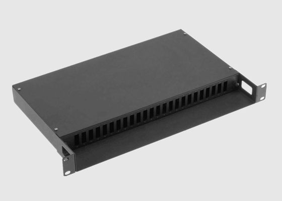 لوحة تصحيح الألياف البصرية 24 Core FC ODF 3U المثبتة على الرف