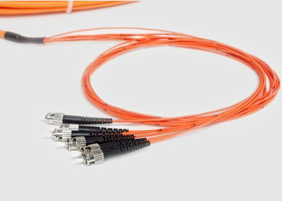 6 نوى ST UPC وضع فردي 9 / 125um 3M ضفيرة الألياف البصرية