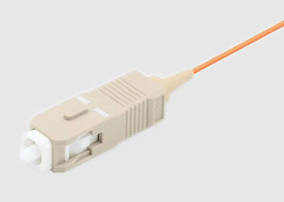 Orange Multimode OM3 SC PC 50 / 125nm الألياف البصرية ضفيرة