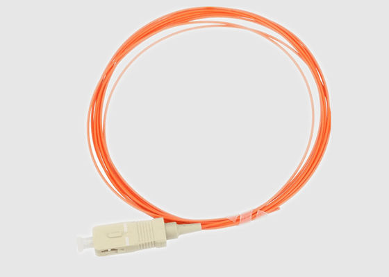 Orange Multimode OM3 SC PC 50 / 125nm الألياف البصرية ضفيرة