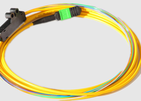 وضع واحد 2.0 مم 40G MPO إلى 8 X LC Fiber Breakout Cable