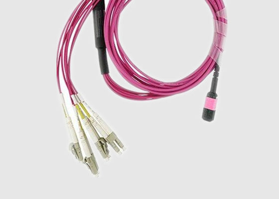 Multi Trunk 8 Cores OM3 2.0mm MPO إلى LC Breakout Cable