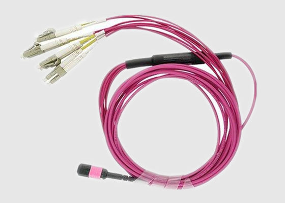 Multi Trunk 8 Cores OM3 2.0mm MPO إلى LC Breakout Cable