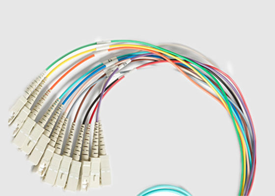 MPO إلى 12 X SC 12 Fibers 0.9mm Mulit Mode MPO Fiber Cable