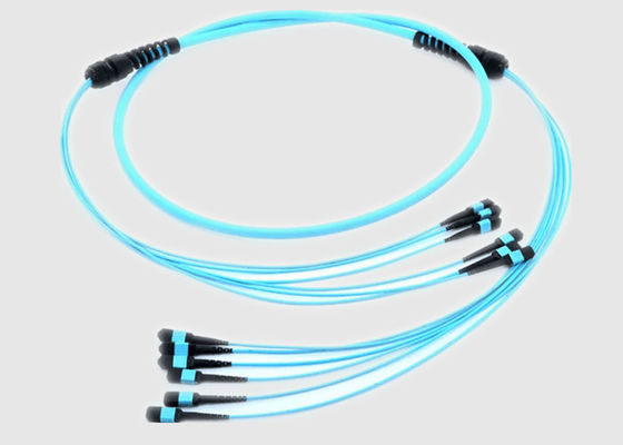 وضع واحد الناهض OFNR 2.0mm 1m كابل الألياف MPO