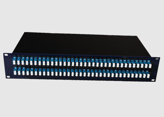 19 بوصة 2U Multimode 96 Port LC Duplex Patch Panel