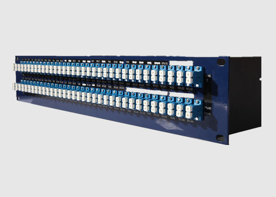 19 بوصة 2U Multimode 96 Port LC Duplex Patch Panel