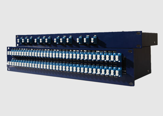 19 بوصة 2U Multimode 96 Port LC Duplex Patch Panel
