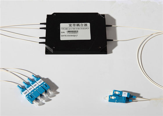 2 × 4 Fan Out 1480nm وحدة الألياف البصرية WDM المنصهرة