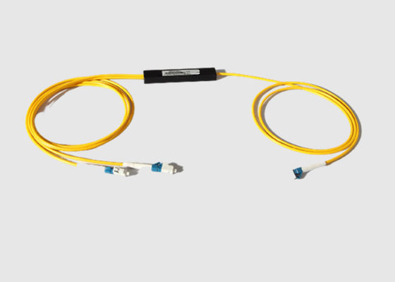 FTTH نسبة فاصل النافذة المزدوجة LC / UPC 1x2 FBT Coupler WDM
