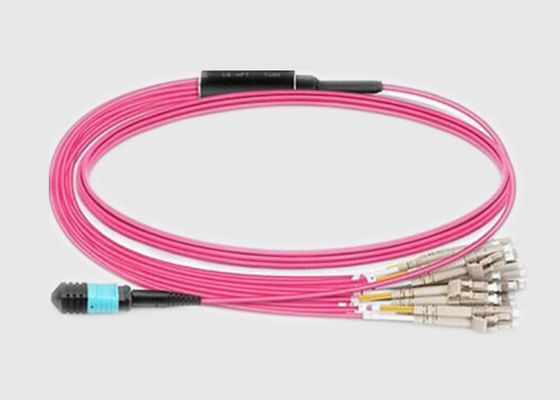 MPO أنثى إلى MPO Male Singlemode 9/125 كابل الألياف البصرية للشبكة
