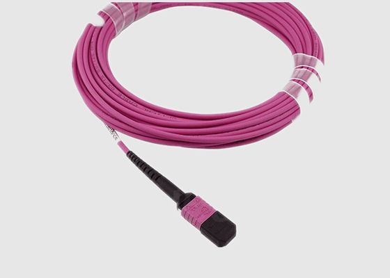 MPO أنثى إلى MPO Male Singlemode 9/125 كابل الألياف البصرية للشبكة