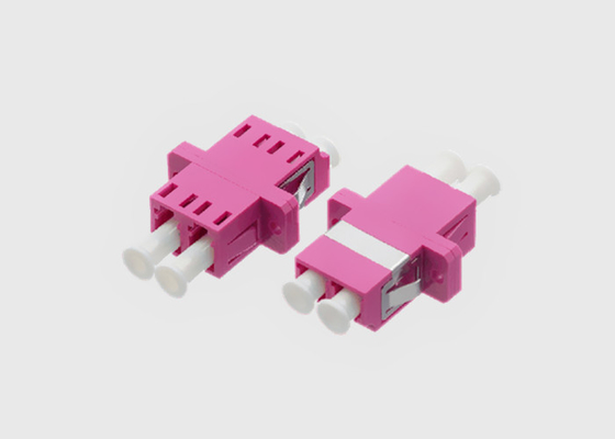 LC / UPC محول كابل الألياف البصرية دوبلكس MM OM4 ذو حواف بنفسجية Mikrolink OM4 Fiber