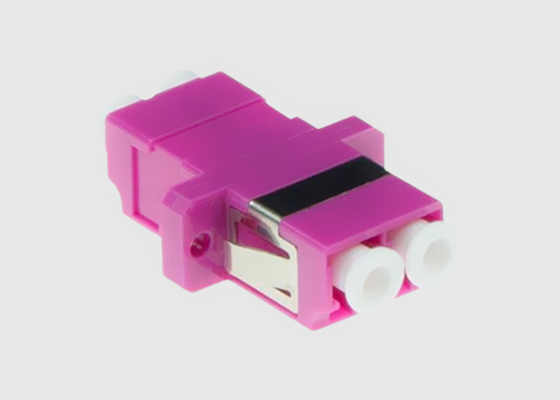 LC / UPC محول كابل الألياف البصرية دوبلكس MM OM4 ذو حواف بنفسجية Mikrolink OM4 Fiber